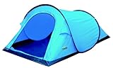 High Peak Pop up Wurfzelt Campo, cyan blau, 10100, 2 Personen
