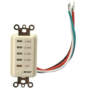 Woods 59726 Automatic Wall Switch Timer, 30-Minute, Ivory