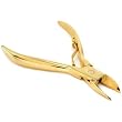 Professional Toe Nail Clippers Gold Pedicure Tool 4"