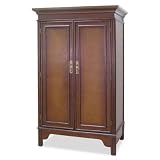 Brown Crackle TV Armoire
