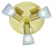 Confronta prezzi Trio-Leuchten 8701331-08 Faretti a risparmio energetico in nichel opaco e vetro, 3 x 7 W, E14,...