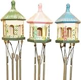 Colorful Miniature Gazebo Windchime - Single Assorted Style 11