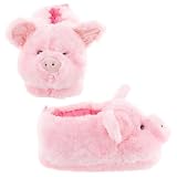 Pink Pig Animal Slippers for Women and Men Small
