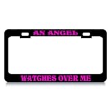 AN ANGEL WATCHES OVER ME #4 Religious Christian Auto License Plate Frame Tag Holder -... by TagsXFrames Religious