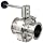 Dixon B5101E200CC-A Stainless Steel 316L Butterfly Valve with Pull Handle and EPDM Seal, 2" Tube OD