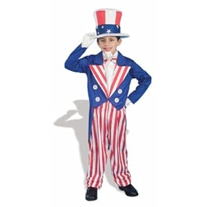 Child's Uncle Sam Costume Size Small (4-6)