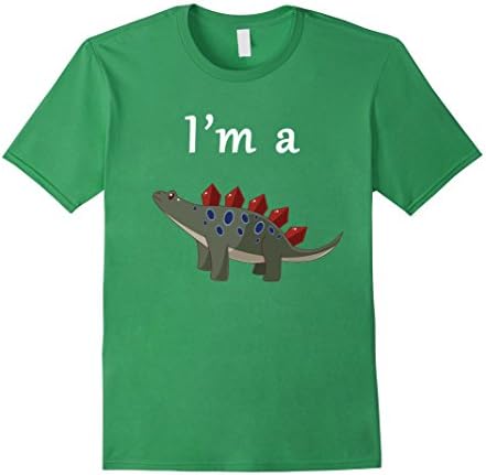 Men's I'm a Dinosaur Stegosaurus T-shirt 3XL Grass