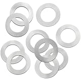 Steel Round Shim, Solid, Unpolished (Mill) Finish, H04 Temper, Inch