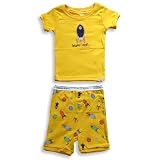 Calvin Klein - Toddler Boys Short Sleeve Shortie Pajamas, Gold (Size 2T) Image