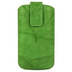 Original Blumax � Wished Gr�n Ledertasche f�r Apple iPhone 4 / iPhone 4S mit R�ckzugfunktion , Handytasche , Case , H�lle , Etui , Slide , Display Schutz , Secure (100% Passgenau !!)