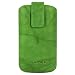 Original Blumax � Wished Gr�n Ledertasche f�r Apple iPhone 4 / iPhone 4S mit R�ckzugfunktion , Handytasche , Case , H�lle , Etui , Slide , Display Schutz , Secure (100% Passgenau !!)