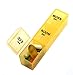 Inspiration Industry NY Pill Organizer Box with Snap Lids (7-day AM/PM) - Pill Box 818