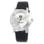 NFL Men's RA20010 Oakland Raiders "Team Player" Black Leather Watch