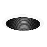 Halo 310P 6-Inch Black Coilex Baffle with White Trim