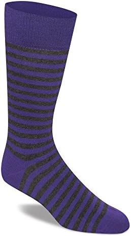 Mens Designer Combed Cotton Dress Socks, Soft, Premium Quality (Cosmopolitan Purple)