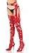 Pleaser Boots Women's SEDUCE-5000 5 Stretch Chap Boot, Side Zip Available in 2 Colors