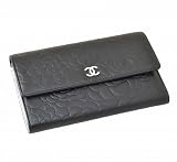 【並行輸入】シャネル CHANEL 三つ折長財布 A48684 Y01480 C0790 ラムスキン (ブラック×シルバーグレー) シャネル 三つ折り財布