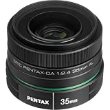 Pentax 21987 35 mm f/2.4 Wide Angle Lens for Pentax KAF. PENTAX DA 35MM F2.4 AL LENS CAMERA. 49 mm Attachment - 0.17x Magnification