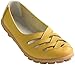 Fangsto Women's Cowhide Leather Loafers Flats Sandals Slip-On