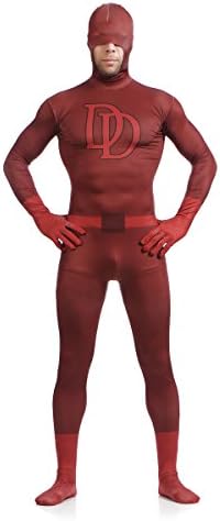 Spicylingerie Unisex Lycra Spandex Daredevil Zentai Costume Suits Half Open Face-L