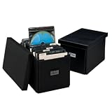 100-CD/20 Jewel Boxes Black Collapsible Storage