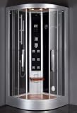 LineaAqua Mojave 40 x 40 Steam Shower Enclosure with Wood Floor & Ceiling, Rain Shower, Mood Lighting, 6 Body Sprays, Wood Seat - FREE SHIPPING!!!