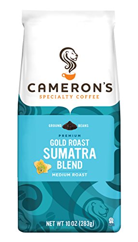 Cameron's Coffee Gold Roast Coffee, Sumatra Blend, Whole Bean, 10 Ounce