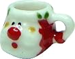 Dollhouse Miniature Santa Claus Christmas Mug