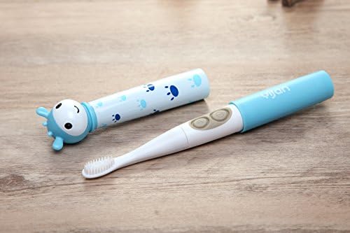 Yijan Baby Electric Silicone Head Toothbrush with 2 Minute's Music Setting, Sutiable for 3~5 Years Kids (Blue)