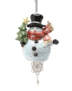 #!Cheap Snowman Bell Ornament