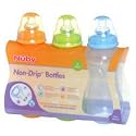 Nuby Non-drip Bottle 3 Pack 10 Oz 295 Ml (Bpa Free) Assorted Colors