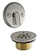 LDR Industries 552 5100BN Waste and Overflow Kit with Trip Lever and Strainer, Brushed Nickel