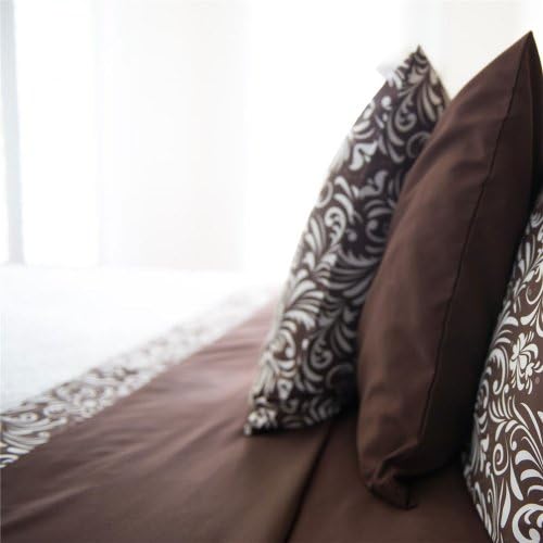 Sposh Nouveau Microfiber Pillow Case Set for Home (King Size, Coffee)