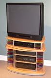 4D Concepts 242324 TV/DVD Cart - Beech/Metal