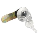 uxcell カムロック　カム錠 　キャビネット用　メタル製　2鍵付き