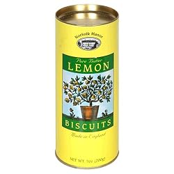 Norfolk Manor Pure Butter Lemon Biscuits, 7-Ounce Canisters (Pack of 4)