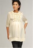 Women's Lauren Kiyomi Grosgrain Detail Buttoned Top (Maternity) - More Colors Available