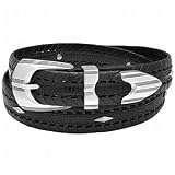 Driven Mens Embossed Lizard Leather Belts