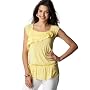 DKNY Jeans Ruffled Cap-Sleeve Jersey Top