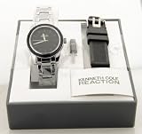 Kenneth Cole REACTION Women’s RK6009 Analog Black Enamel Bezel Watch Box Set
