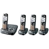 Panasonic Dect 6.0 Expandable Digital Cordless Answering System - 4 Handset System (KX-TG9334T)