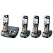 Panasonic Dect 6.0 Expandable Digital Cordless Answering System - 4 Handset System (KX-TG9334T)
