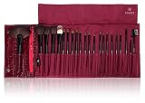 Shany Cosmetics NY Collection Pro Brush Kit, 13 Ounce (22 Piece Mix Natural or Synthetic with Purple Faux Crocodile Case)