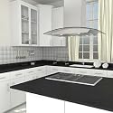 Ancona Tornado Island - 36 Kitchen Island Range Hood 600 CFM Rounded 430 Stainless Steel and Glass