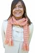 Handmade Alpaca Natural Fiber Scarf - Apricot Fields