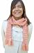 Handmade Alpaca Natural Fiber Scarf - Apricot Fields (Large) [Apparel]