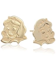 Disney Princess Snow White 14kt Gold Girls Stud Earrings