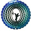 SunSationsTM Medium Hummingbird Wind Spinner - Color: Blue/Green