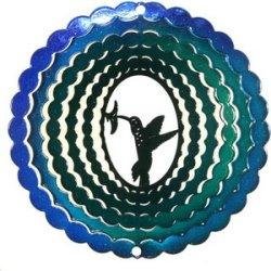 SunSationsTM Medium Hummingbird Wind Spinner - Color: Blue/Green