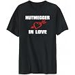 T-Shirt Mens Black " Nutmegger IN LOVE " Usa States